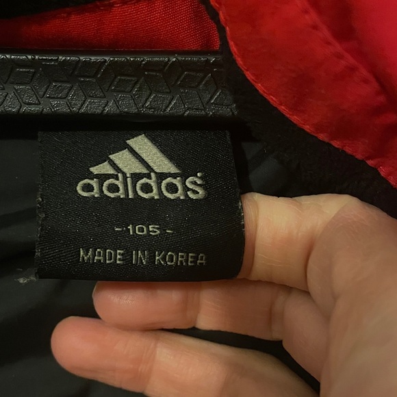 Men X-Large Adidas Bold Red and Black Winter Jacket - Picture 4 of 5